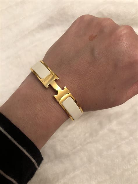 gold hermes clic h bracelet|hermes clic h bracelet review.